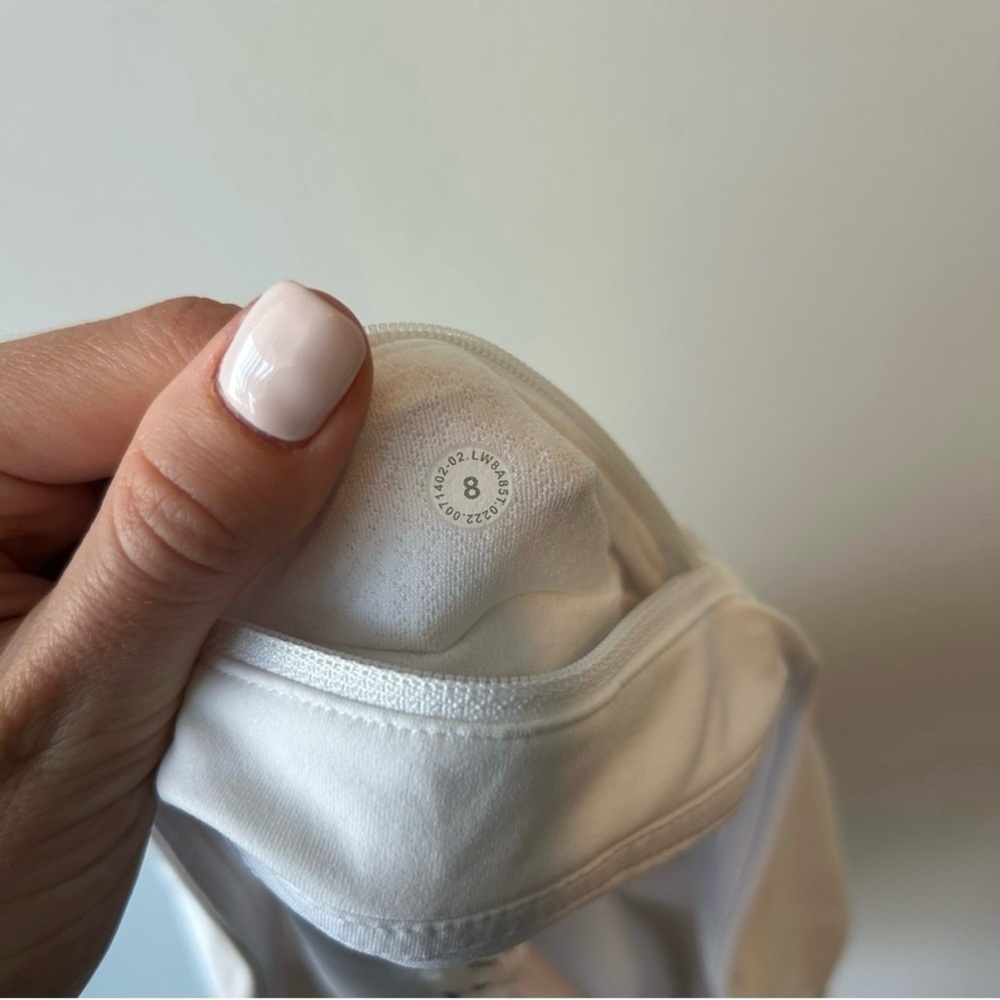 lululemon pace rival skirt regular 8 running yoga tennis EUC athleasure white​​ - Picture 3 of 10